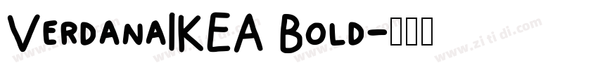 VerdanaIKEA Bold字体转换